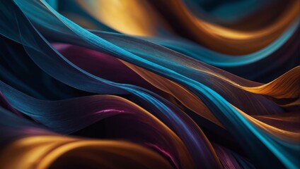 Poster - Abstract Flowing Shapes Jewel Background Mystical Transformation Art Concept Pattern Texture.