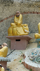 Wall Mural - statues at truc lam ho temple