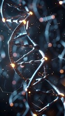 Poster - Luminescent DNA Double Helix A Minimalist Schematic Perspective in D