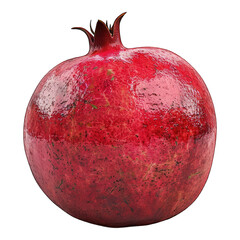 Poster - Red Pomegranate isolated on white background