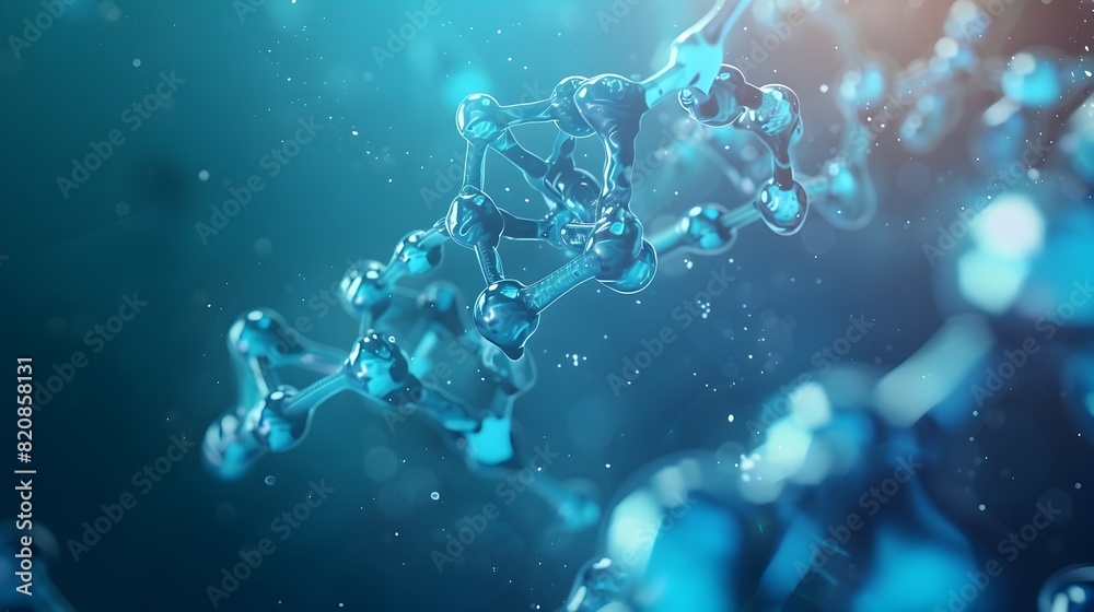 Captivating D Rendering of a Complex Protein Structure in a Clean ...