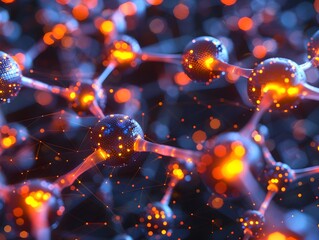 Poster - Molecular Dynamics Simulation Transformed into Vibrant Sculptural Art in Hightech Research