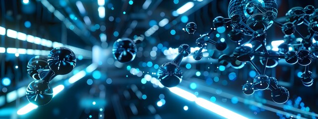 Poster - Molecular Dynamics Simulation Visualized Through Cinematic Holographic Projection in a HighTech