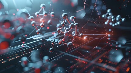 Poster - Molecular Dynamics Simulation A Futuristic Data Visualization of Atomic Structures in a Cinematic