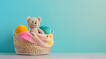 Wall Mural - Teddy bears and toys