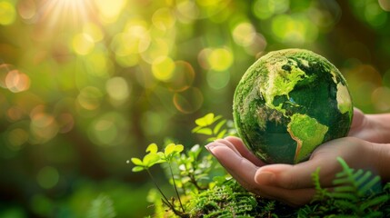 Banner for the main page of the site about eco events. The problem of ecology, safe a planet, green movement. Concept eco earth day.
