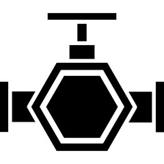 Wall Mural - Main Pipeline Icon  Glyph Icon