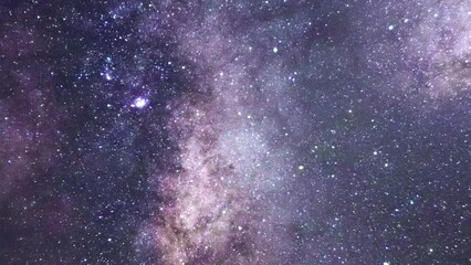 Wall Mural - purple blue background, abstract flight in the universe, space looped wallpapers. deep space nebula.