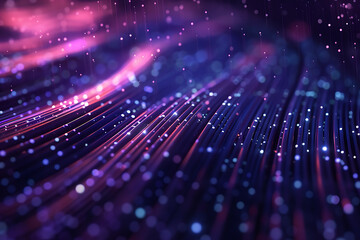 Poster - abstract background of smooth lines. big data visualization.