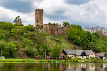 Wall Mural - Ruins of Dobronice castle in Czech Republic.