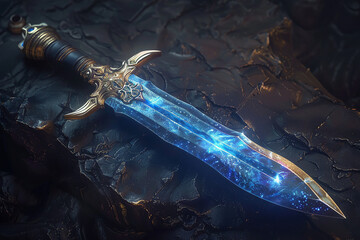 Wall Mural - blue light sword