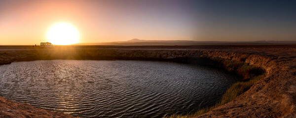 Wall Mural - desert landscape of the Atacama salt flat, Chile