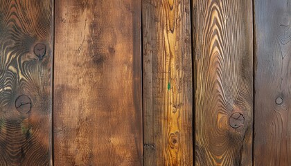 Wall Mural - old brown wood background made of dark natural wood in grunge style the view from the top natural raw planed weathered texture the surface of the table to shoot flat lay copy space