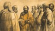 © T Studio - The Council at Jerusalem with Apostles Discussing Gentile Believers - Biblical Illustration