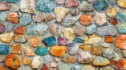 Wall Mural - Rock wall, Colorful stone background