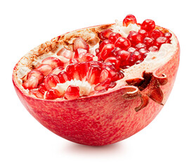 Wall Mural - pomegranate isolated on a white background. Clipping path