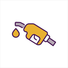 Sticker - Fuel vector icon