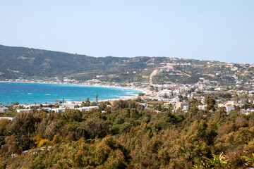 Canvas Print - Landscape view of Kampos town Kos Island South Aegean Region (Südliche Ägäis) Greece