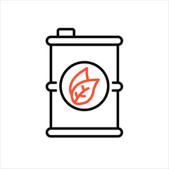 Sticker - Biofuel vector icon