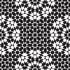 Sticker - Seamless arabic  ornament based on traditional arabic art. Geometric mosaic. 