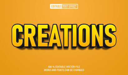 Poster - editable 3d text style effect - creations text effect template