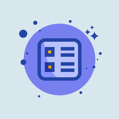 Poster - List flat illustration. Checklist signs vector illustration.
