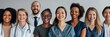 © gunzexx png and bg - A diverse group of healthcare workers standing together, showcasing professionalism and unity