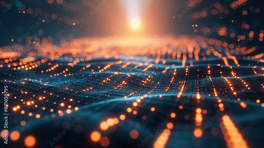 Digital Futuristic abstract background, data visualization, and Visual ...