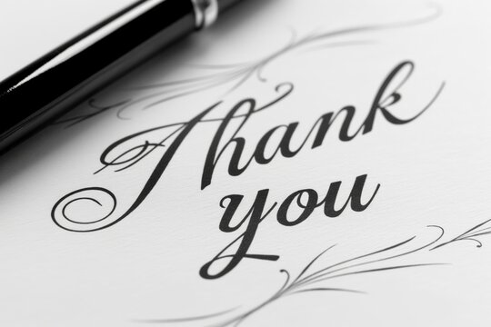 a thank you note