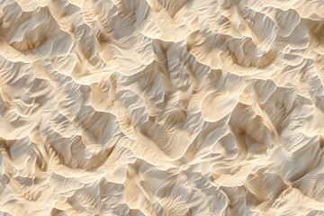 Wall Mural - seamless windswept sandy beach ripples aerial view normal map background texture realistic 8k summer desert sand dunes repeat pattern design height or bump mapping material shader 3d rendering AI