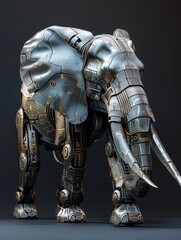 Wall Mural - The Robotic Elephant Creation