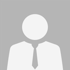 Poster - Default businessman profile icon. Business man photo silhouette