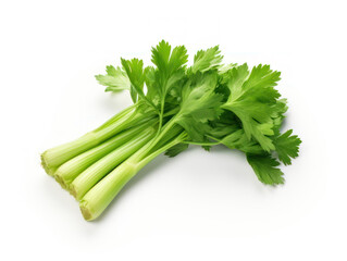 Wall Mural - Fresh Celery Isolated on white background