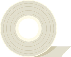 Aufkleber - Minimalist abstract circular design with beige tones and simplistic geometric shapes. A modern background pattern with neutral colors and a contemporary art vector illustration