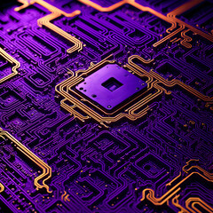 Chip or GPU panel, with countless circuits and components on it, artificial intelligence chips, Nvidia and Intel, computer science and technology