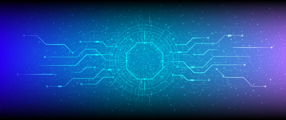 Aufkleber - Abstract technological background with various technological elements. Structure pattern technology backdrop. Vector illustration.