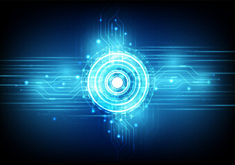 Aufkleber - Abstract technological background with various technological elements. Structure pattern technology backdrop. Vector illustration.