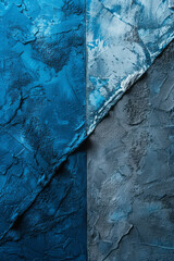 Poster - Triangles in different shades of the same color, creating a monochromatic and harmonious background,