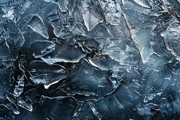 Poster - Ice Texture Macro Close-Up