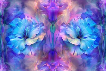 Wall Mural - Whimsical Floral Patterns for Elegant Backgrounds Generative AI