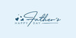 © nilufa logo maker - Abstract Happy Father's Day logo design, Father's Day with love vector logo, love for father