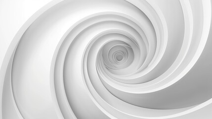 Wall Mural - Abstract spiral swirl in white background illustration