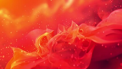 Poster - A vivid abstract background featuring shades of pink and orange blending together in a dynamic and eye-catching composition.
