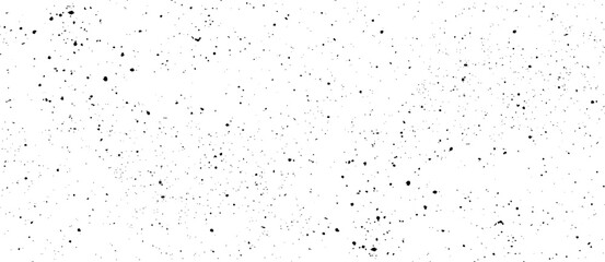 Wall Mural - Snow, stars, twinkling lights, rain drops on black background. Abstract vector noise. Small particles of debris and dust. Distressed uneven grunge texture overlay.