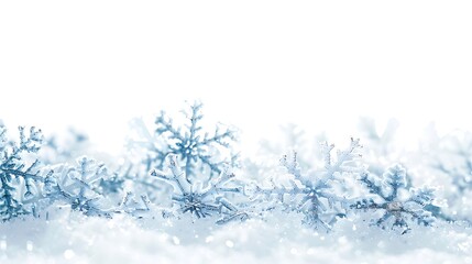 blue snowflake background