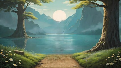 Wall Mural - Peaceful Lake