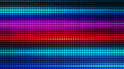 Leinwandbilder - Abstract background from multi-colored squares. Abstract gradient background. Pixel background for web design. Small squares of computer mosaic. 3D rendering.