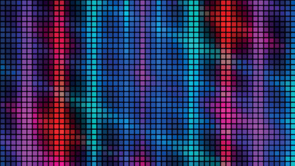 Leinwandbilder - Abstract background from multi-colored squares. Abstract gradient background. Pixel background for web design. Small squares of computer mosaic. Vector illustration