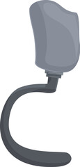 Poster - Sleek and contemporary modern monochrome microphone icon in vector format for communication and podcasting design, isolated in gray and white for professional recording and broadcasting technology