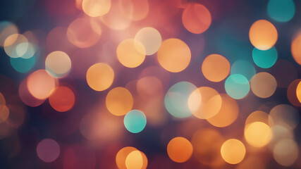  Artifical Intelligence generated bokeh abstract light background. Festive Background With